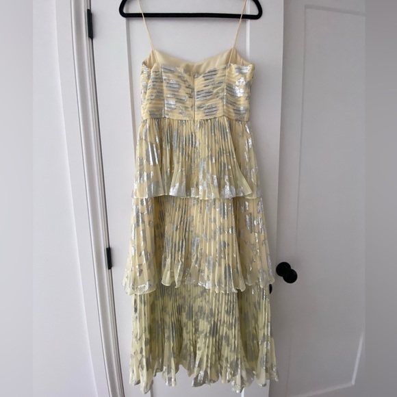 Self Portrait metallic jacquard midi dress - Picture 4 of 9